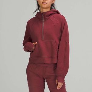 SOLD Lululemon Scuba Half Zip Hoodie - Mulled Wine